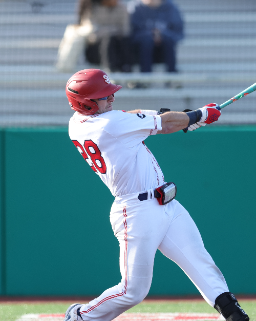 Ben Beauchamp at the plate, No. 28
